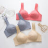 Soutien-gorge Plus La Taille de Sous-Vêtements Sans Anneau En Acier de Retour Boucle Mère Mince Soutien-Gorge