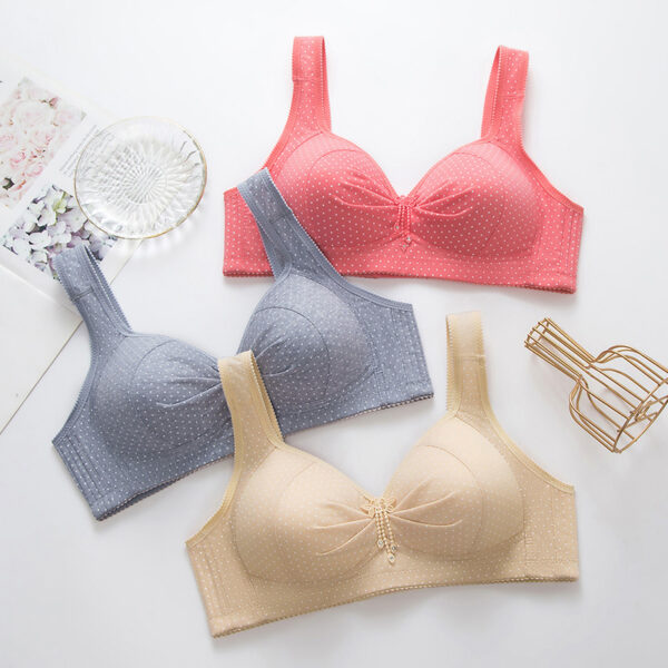 Soutien-gorge Plus La Taille de Sous-Vêtements Sans Anneau En Acier de Retour Boucle Mère Mince Soutien-Gorge – Image 4