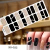 Stickers pour ongles à couverture totale, vernis à ongles à la mode