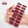 Stickers pour ongles à couverture totale, vernis à ongles à la mode